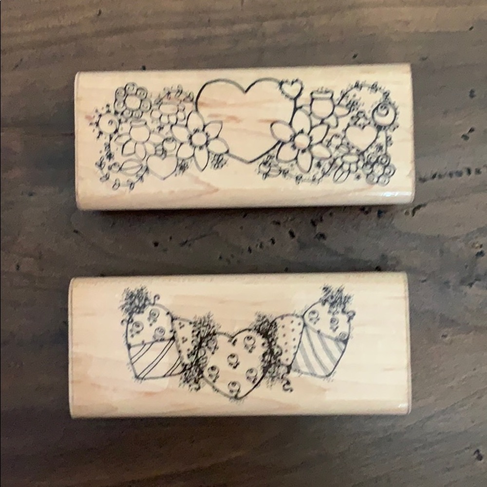 Heart crafting stamps